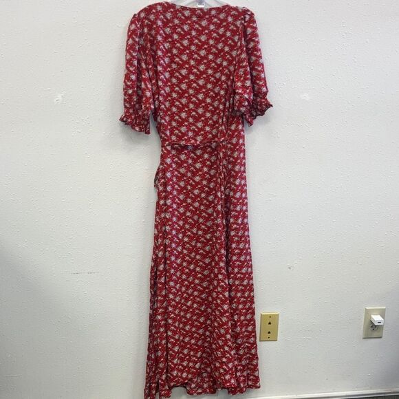 Natural life Sophia v neck floral wrap maxi dress with slits coastal cowgirl 734 - Picture 10 of 11